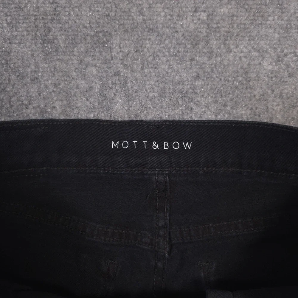 Mott & Bow Slim Jay Jeans Mens 30x27* Black Ultra Soft Stretch Denim Lightweight